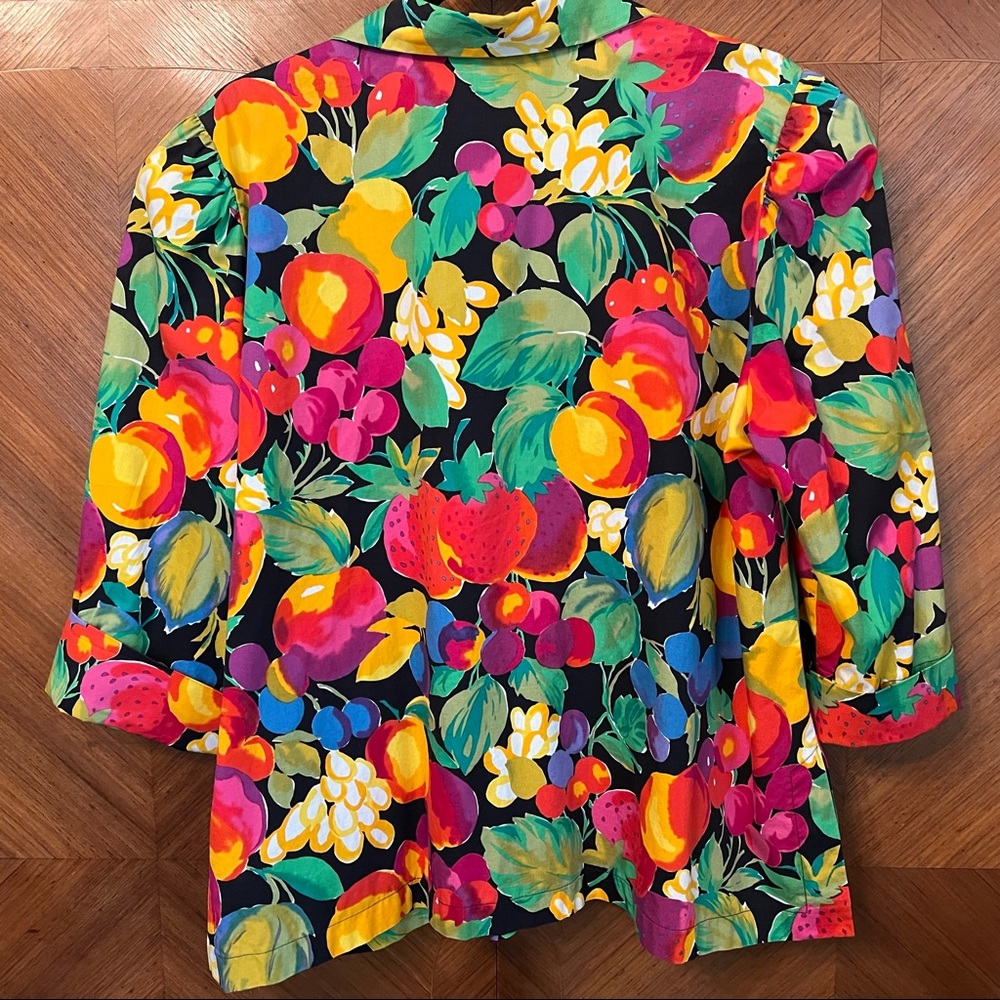 🇨🇦 Vintage Nova Scotia Designer Vibrant Cotton Dress Shirt (Large) - Picture 4 of 5